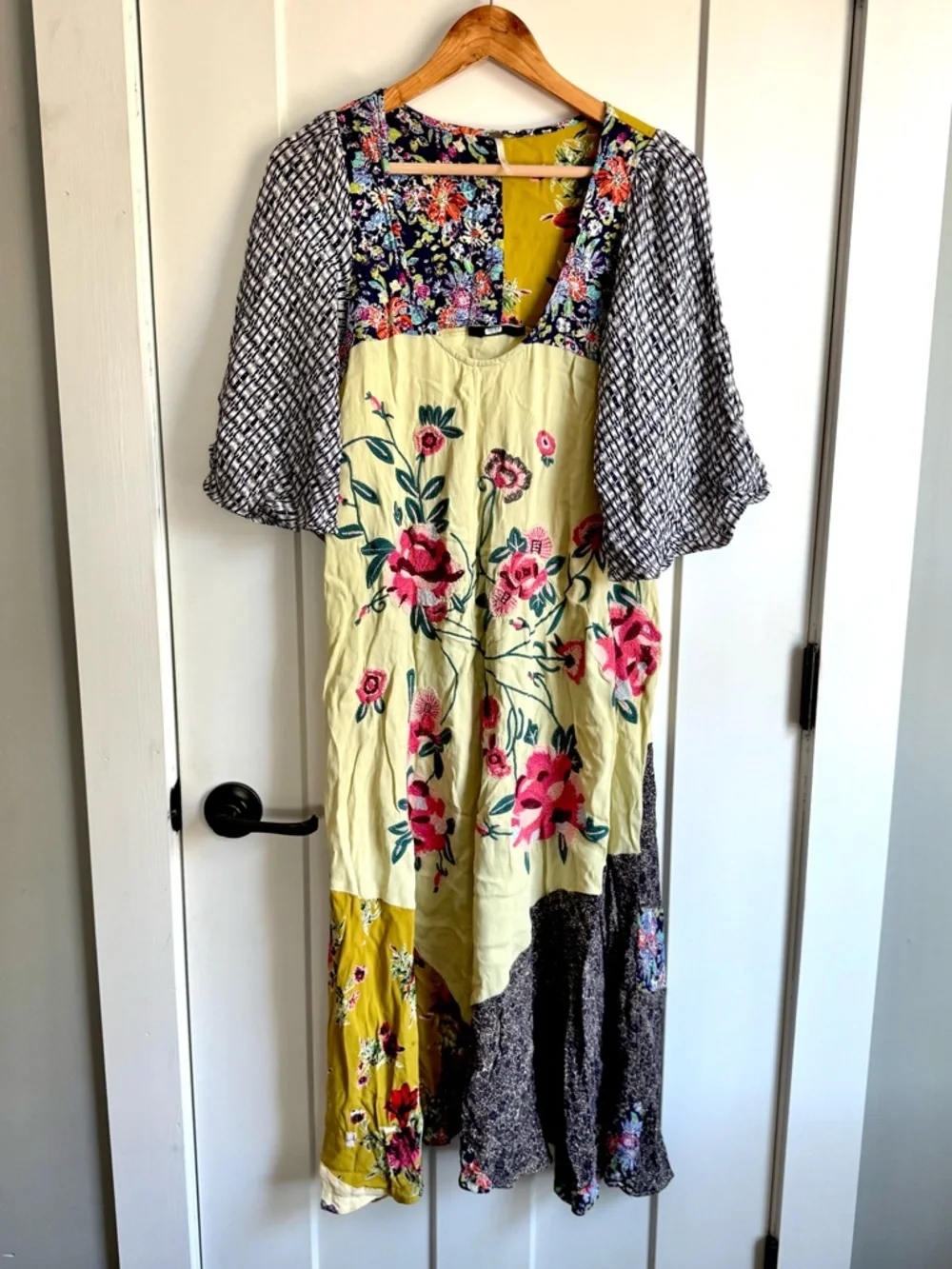 Free People River Market Mixed Print Dress S - Picture 4 of 12